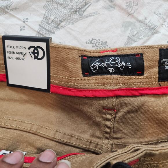 Frost Originals Khaki Distressed Jeans Size 46x32 - Picture 5 of 6